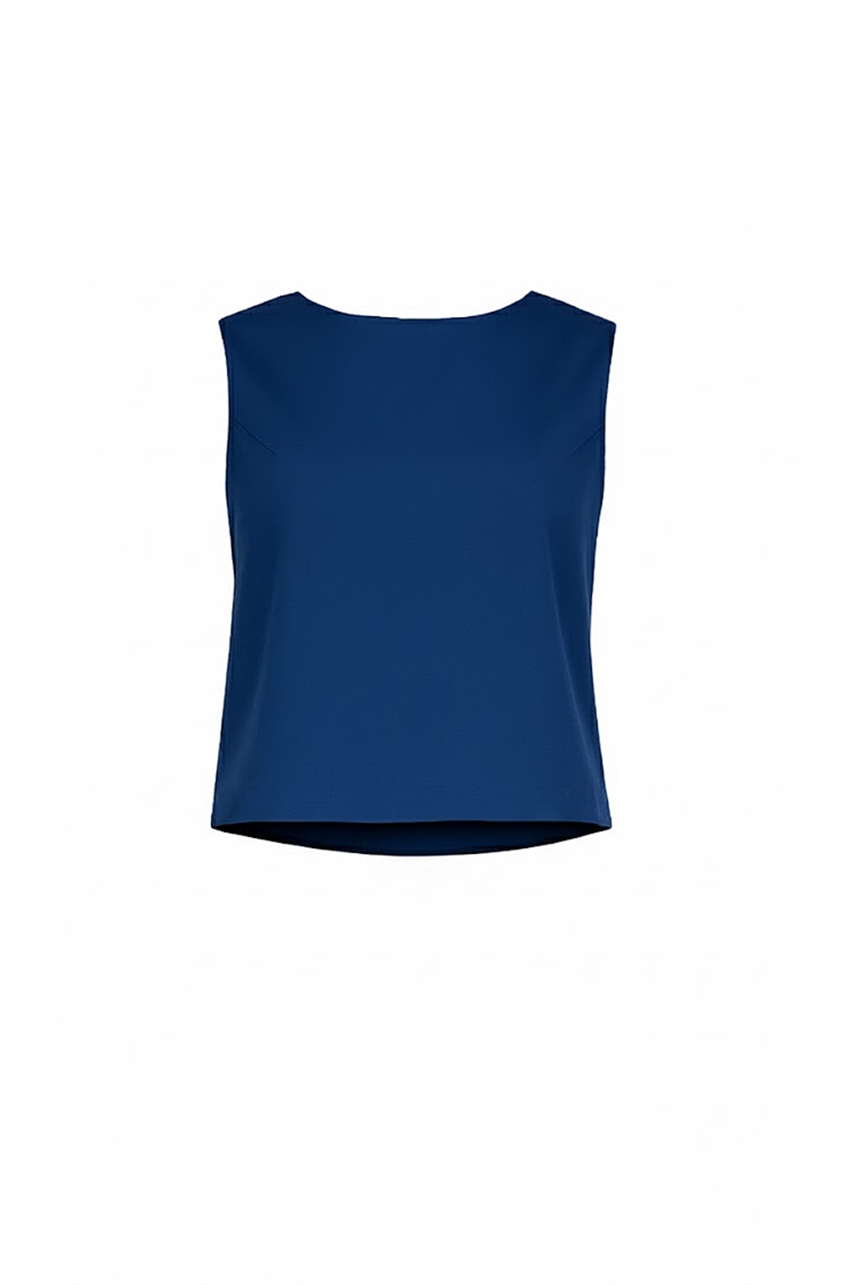 Áo cổ tròn, kẻ lưng sau